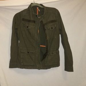 Free People olive jacket size small